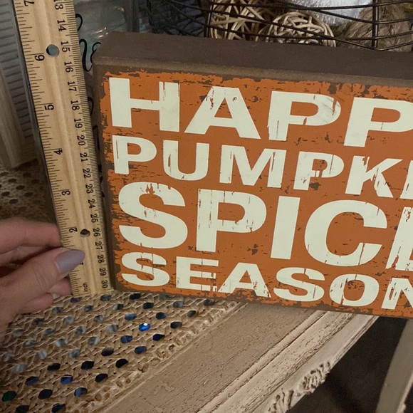 Pumpkin Spice Woden Decorative Table Top Sign - Picture 2 of 3
